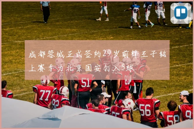 成都蓉城正式签约29岁前锋王子铭上赛季为北京国安打入5球